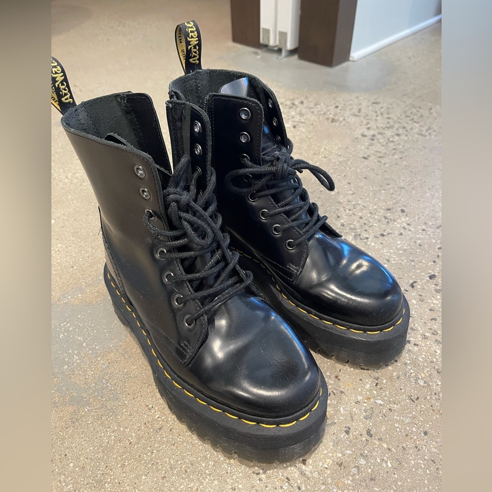 Dr. Martens Jadon Smooth Leather Platform Boots